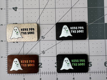 Load image into Gallery viewer, "Here For The Boos" Color Printed Cork Tags 6-Pack