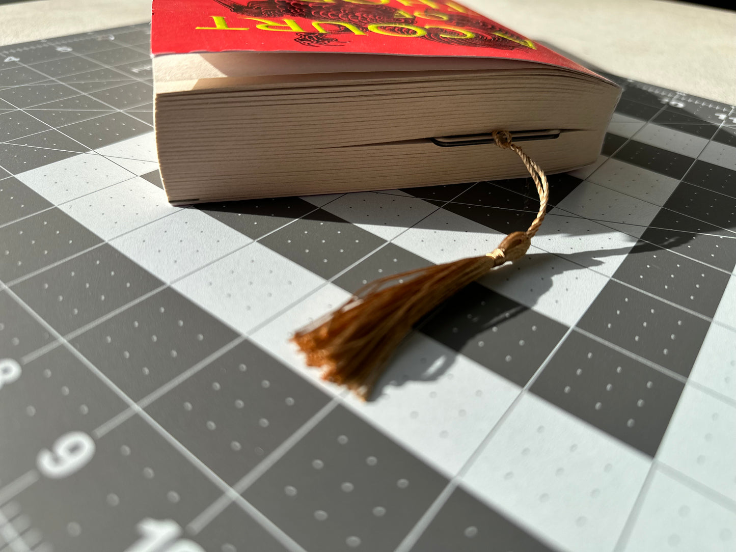 Color Printed 1/16" Acrylic Bookmark - Dragons In Flight