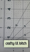 Load image into Gallery viewer, "Crafty Lil B!tch" 3-Pack - Color Printed Glow-In-The-Dark Luxe Faux Leather Tags