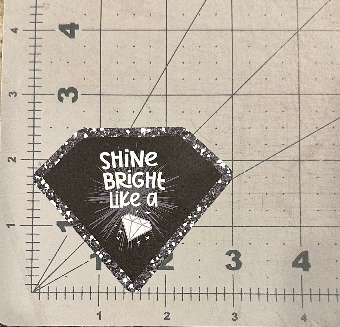 "Shine Bright" - Repositionable Vinyl Decal (Sticker)