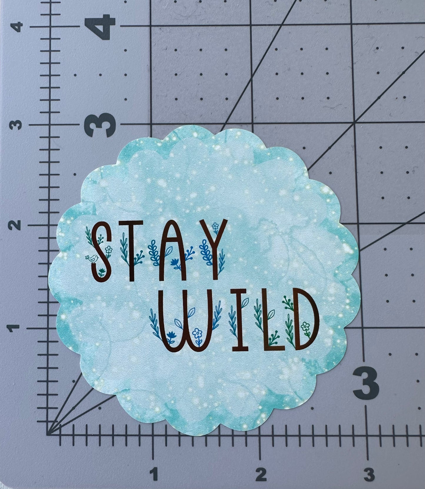 "Stay Wild" Forest Light Edition - Repositionable Vinyl Decal (Sticker)