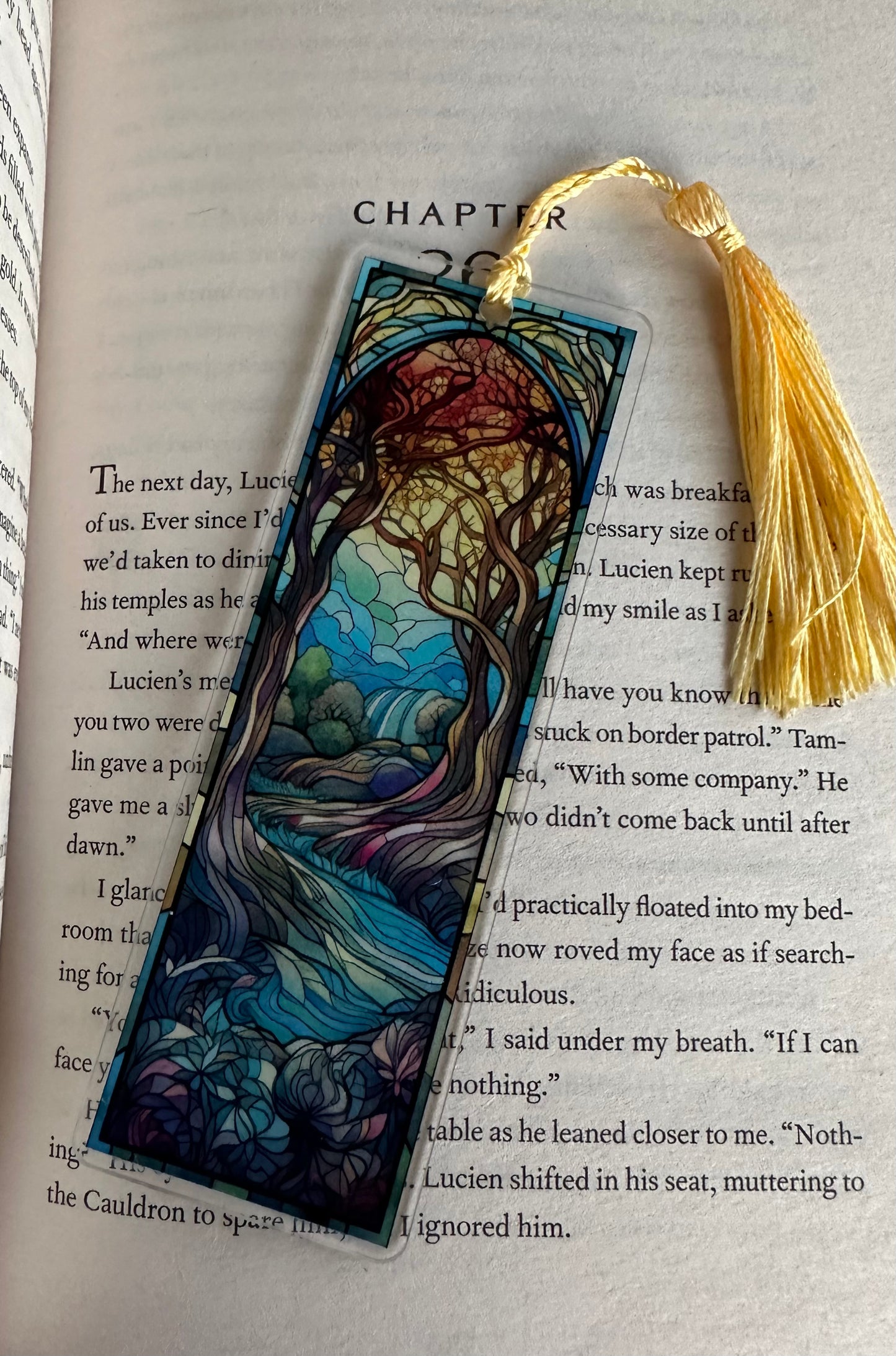 Color Printed 1/16" Acrylic Bookmark - Autumn Brook