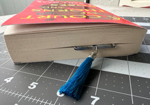 Load image into Gallery viewer, Color Printed 1/16" Acrylic Bookmark - Gilded Blue Agate