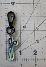 Load image into Gallery viewer, Color Printed Bag Charms - Sketchy Scissors
