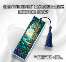 Load image into Gallery viewer, Color Printed 1/16" Acrylic Bookmark - Mushroom Valley