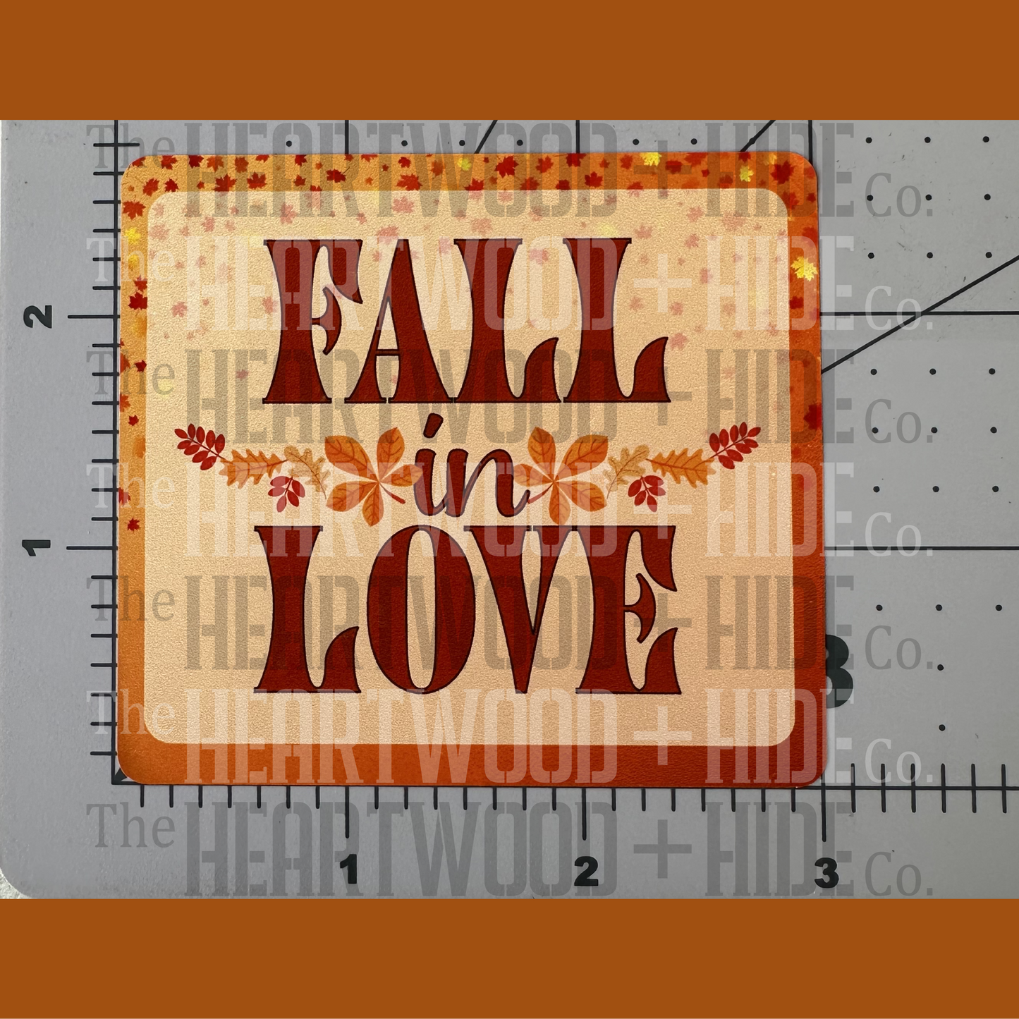 "Fall In Love" - Repositionable Vinyl Decal (Sticker)