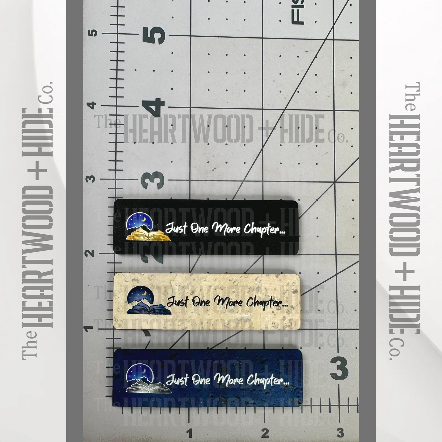 "Just One More Chapter" Color Printed Cork Tags 6-Pack