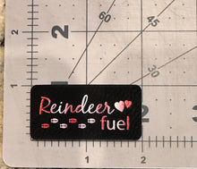 Load image into Gallery viewer, "Reindeer Fuel" Color Printed Faux Leather Tags (5 Pack)
