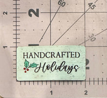 Load image into Gallery viewer, "Handcrafted Holidays" Color Printed Cork Tags (6 Pack)