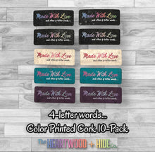 Load image into Gallery viewer, "Four Letter Words" Radiant Gradient Cork (10 Pack)