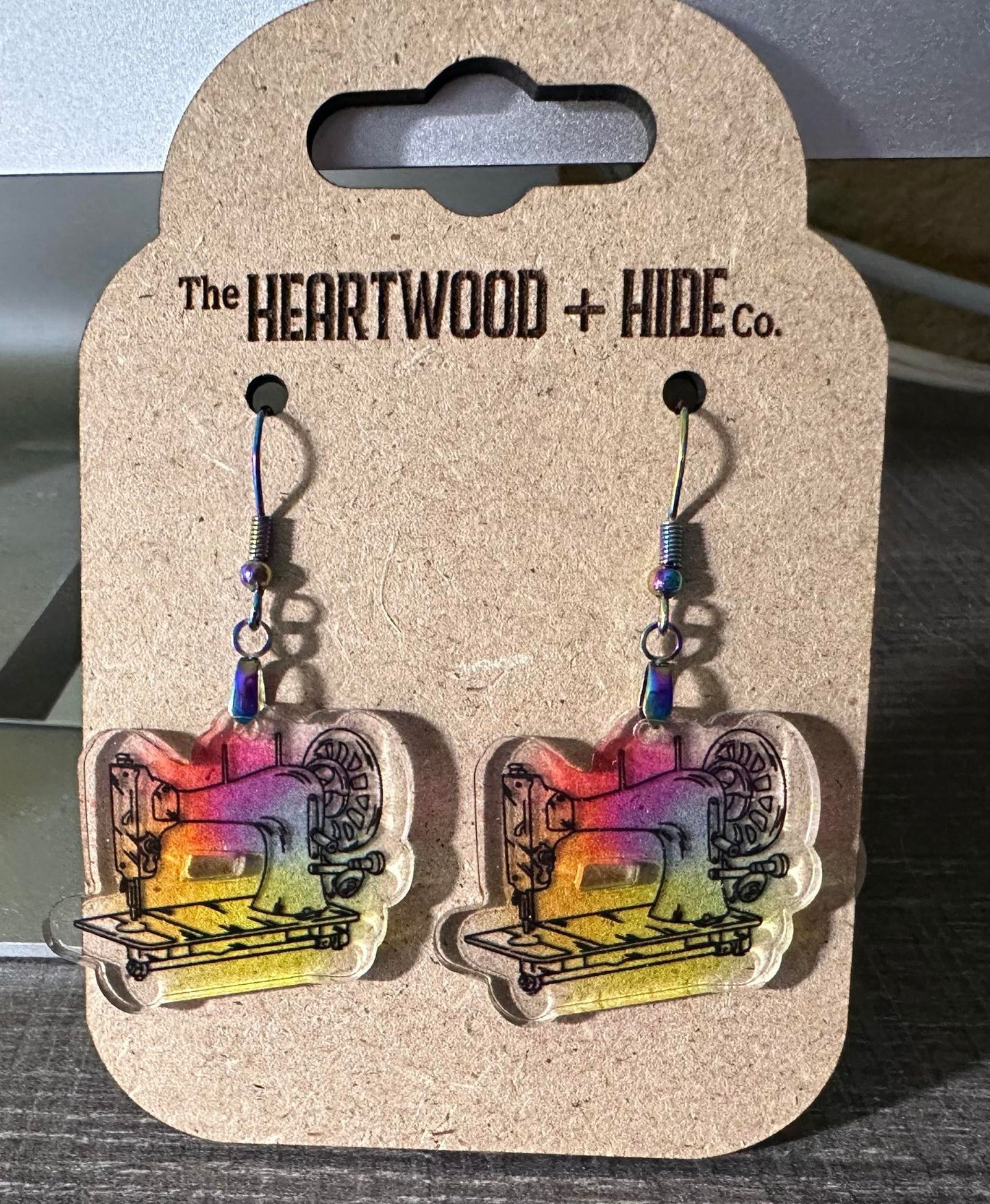 Vintage Watercolor Splash Earrings