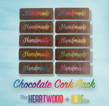 Load image into Gallery viewer, "Handmade" Radiant Gradient - Chocolate Cork (10 Pack)