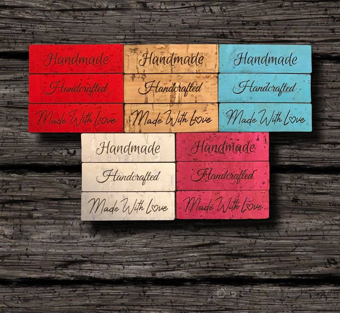 Cork & Faux Leather Retail Tags