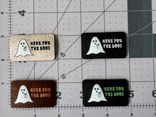 Load image into Gallery viewer, &quot;Here For The Boos&quot; Color Printed Cork Tags 6-Pack
