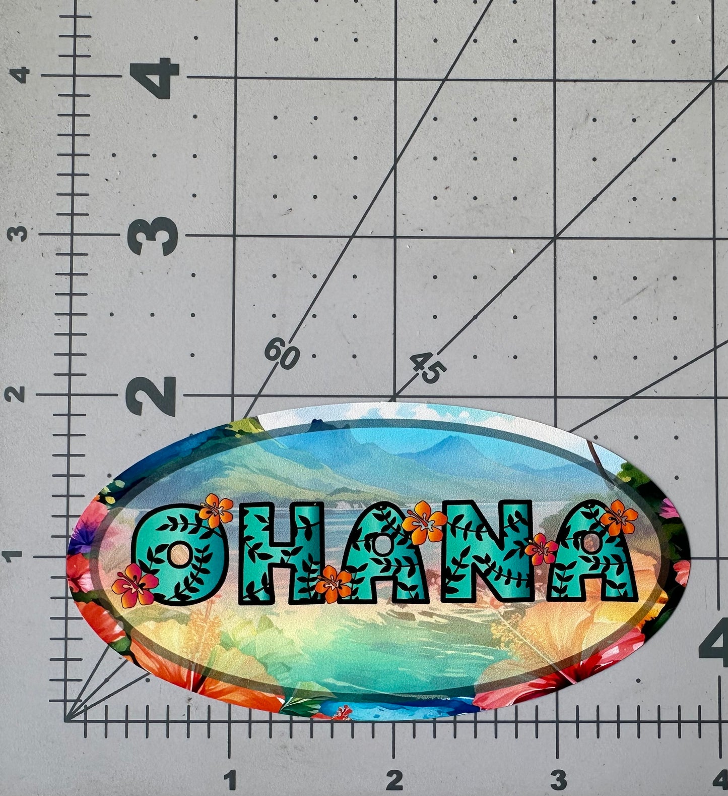 "OHANA" - Repositionable Vinyl Decal (Sticker) [TL June]