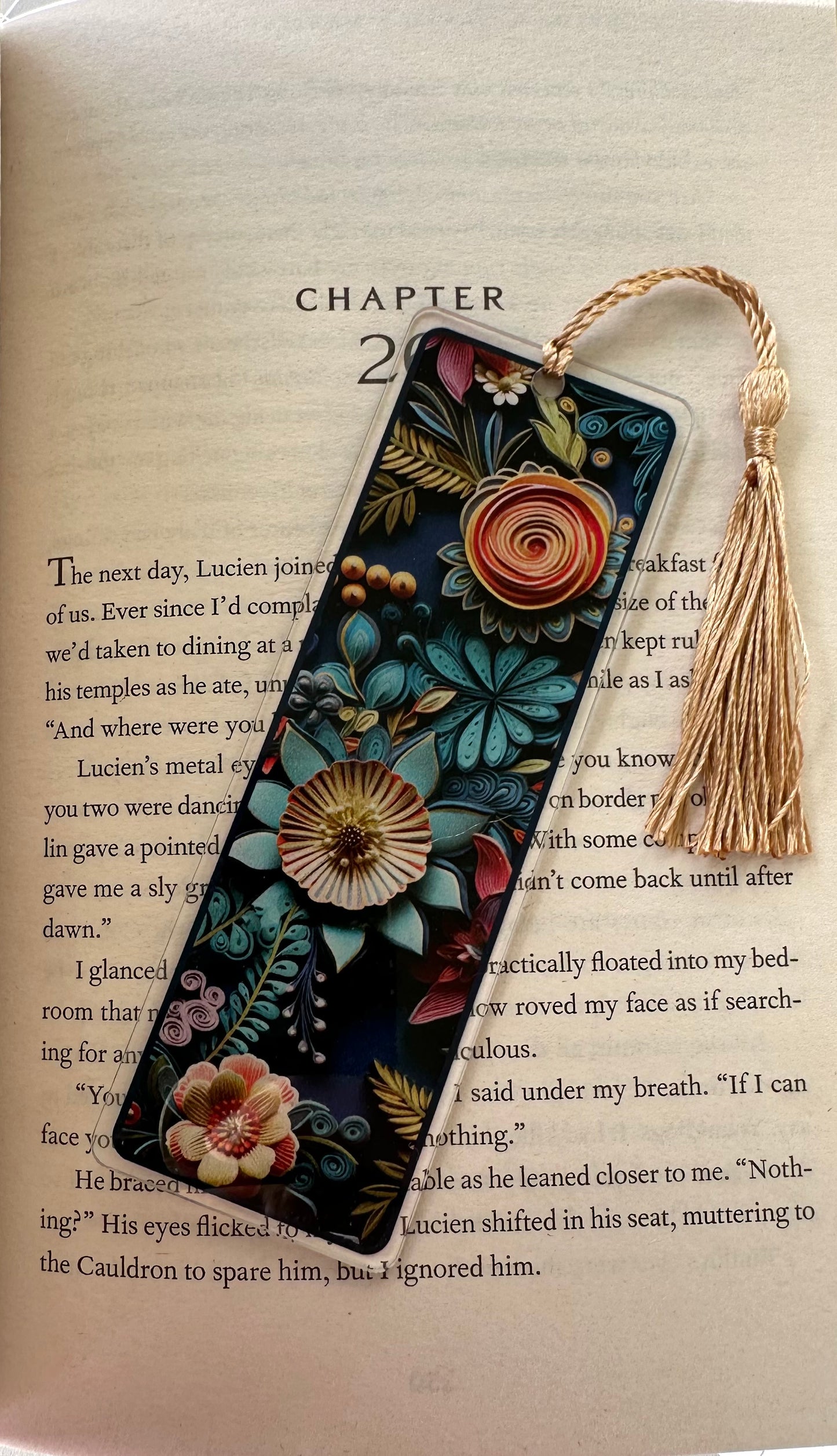 Color Printed 1/16" Acrylic Bookmark - 3D Fantasy Floral Vol. 1