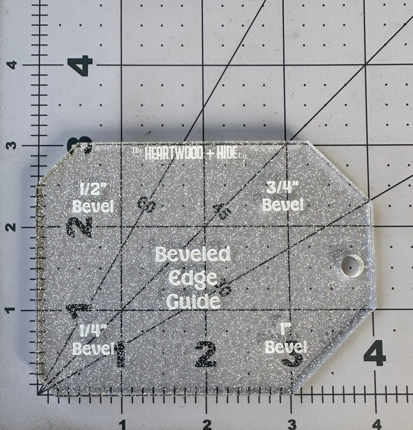 Beveled Edge Guide - A Heartwood + Hide Acrylic Template