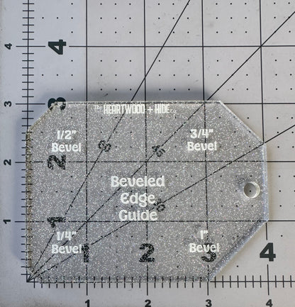 Beveled Edge Guide - A Heartwood + Hide Acrylic Template