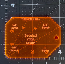 Load image into Gallery viewer, Beveled Edge Guide - A Heartwood + Hide Acrylic Template
