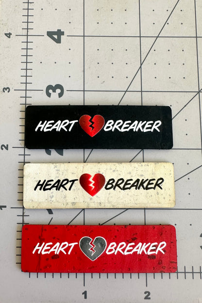 "Heart Breaker (Traditional Colorways)" 3-pack - Color Printed Cork Tags