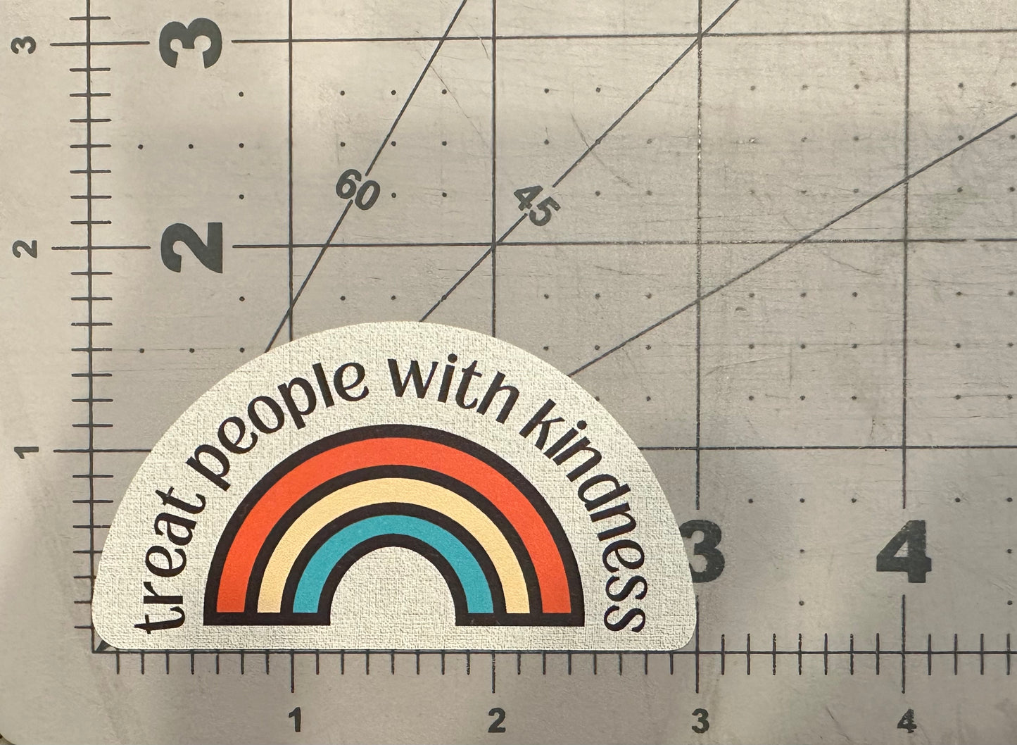 "Treat People With Kindness" - Repositionable Vinyl Decal (Sticker)