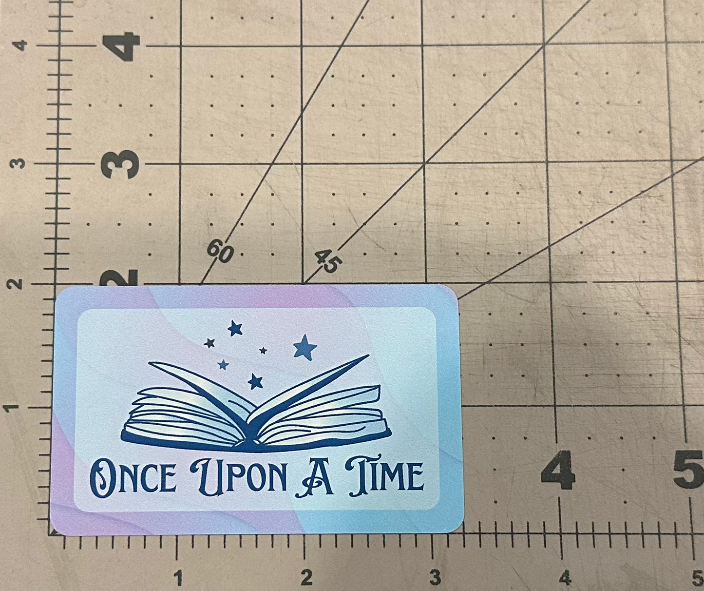 "Once Upon A Time" - Glass Slipper Edition - Repositionable Vinyl Decal (Sticker)