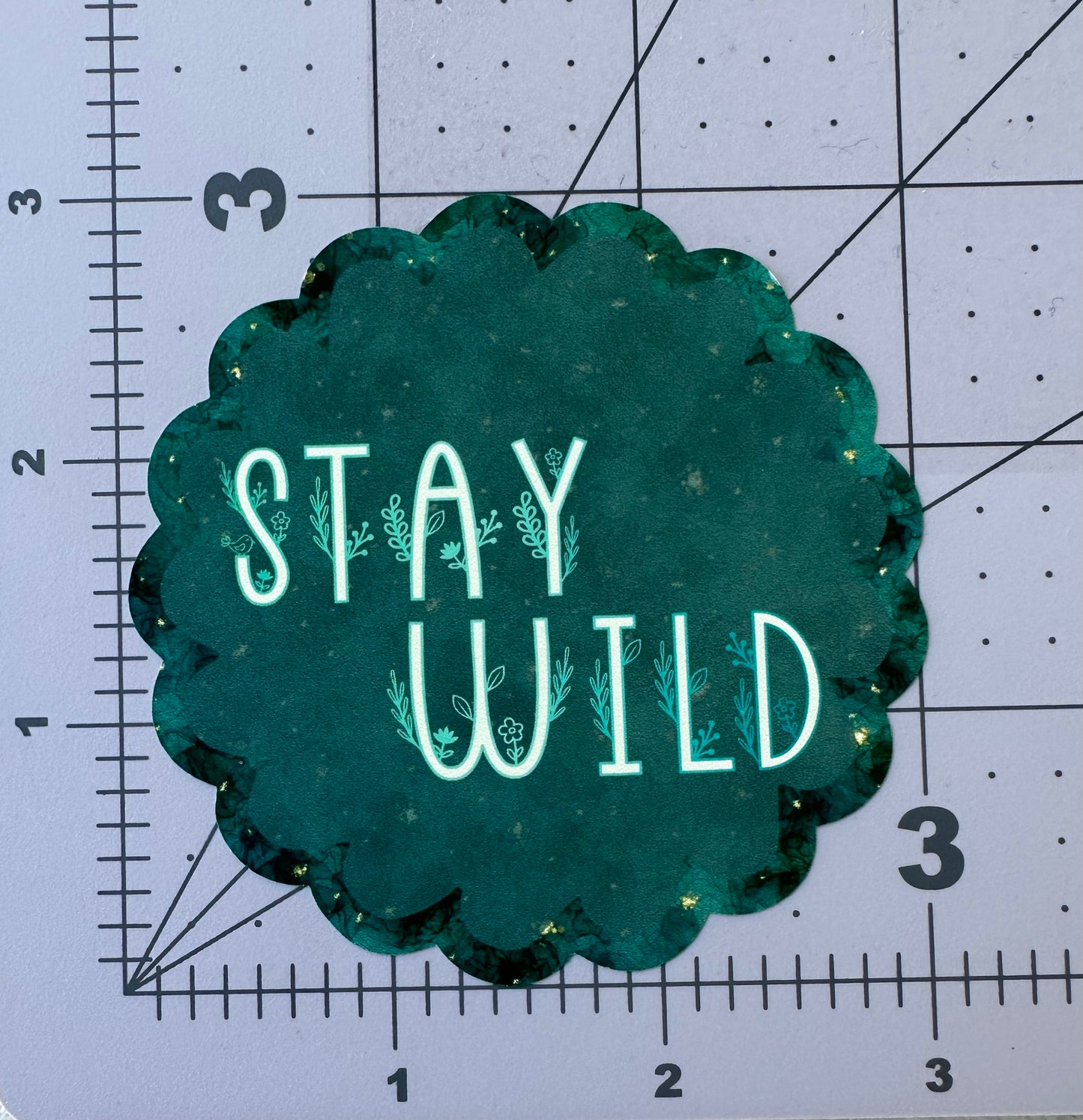 "Stay Wild" Forest Night Edition - Repositionable Vinyl Decal (Sticker)