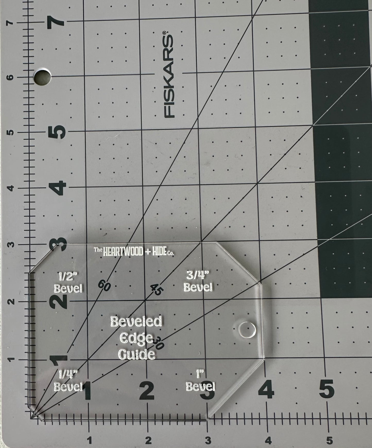 Beveled Edge Guide - A Heartwood + Hide Acrylic Template
