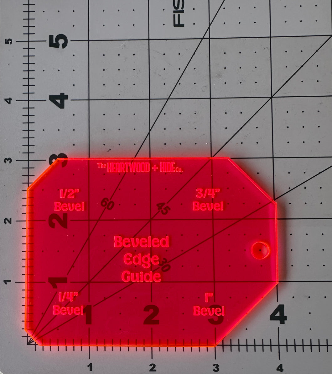 Beveled Edge Guide - A Heartwood + Hide Acrylic Template