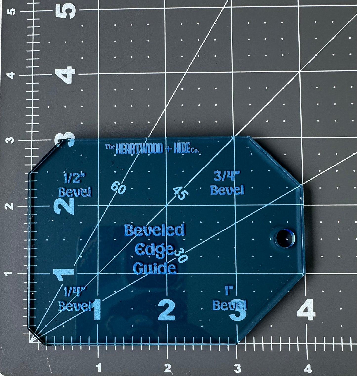 Beveled Edge Guide - A Heartwood + Hide Acrylic Template