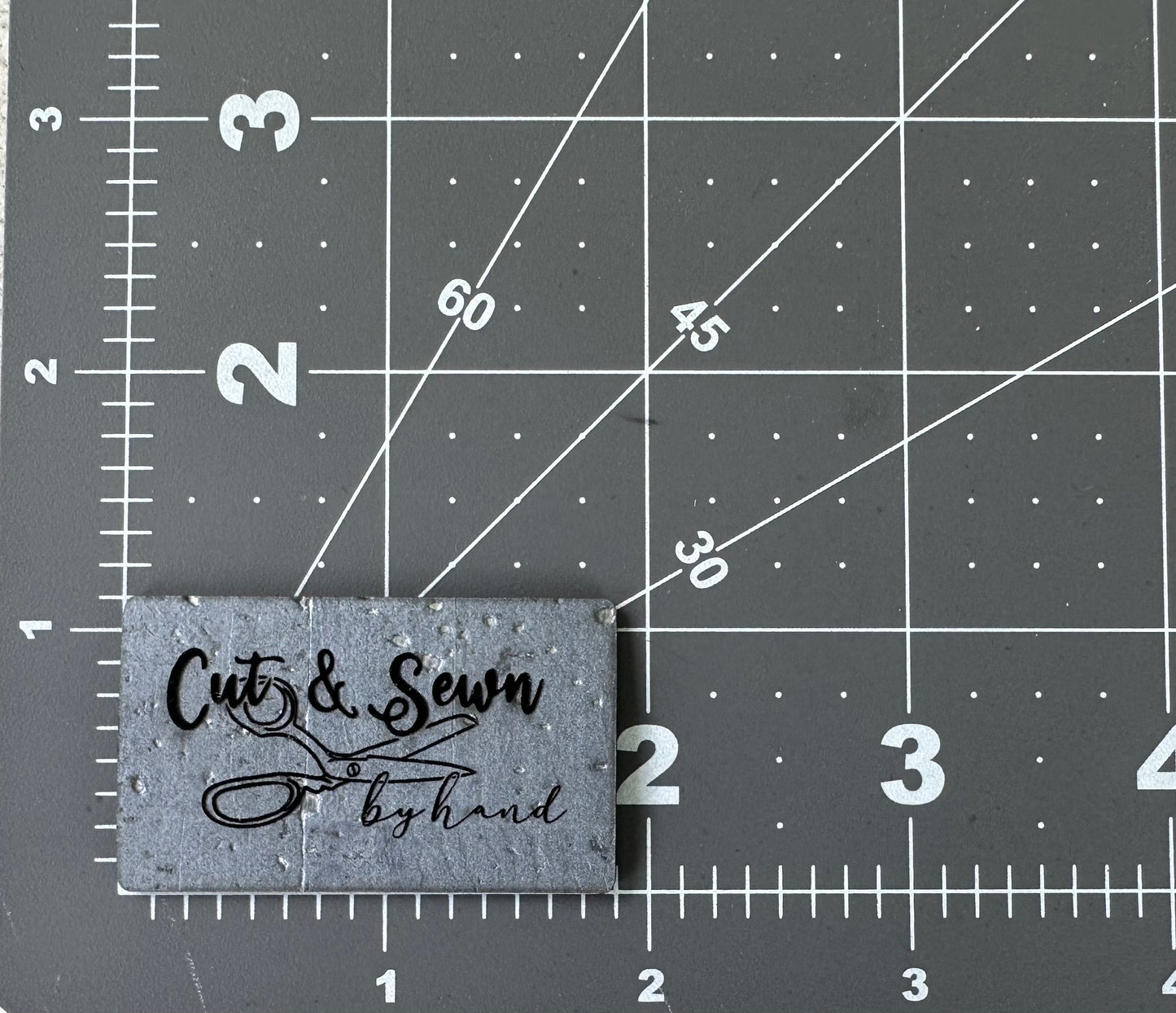 "Cut & Sewn by Hand" 15-Pack  Color Palette 2.0 - Laser Engraved Cork Tags