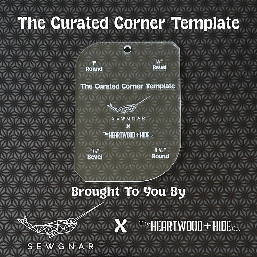 The Curated Corner Template - A Sewgnar x Heartwood + Hide Acrylic Tool