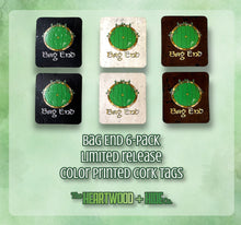 Load image into Gallery viewer, &quot;Bag End&quot; 6-pack - Color Printed Cork Tags
