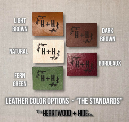 Custom Engraved Leather Bag Tags