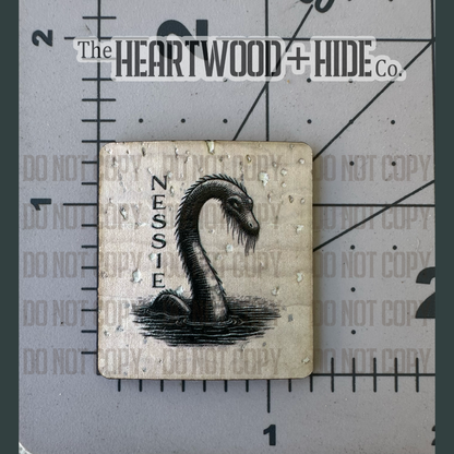"Cryptid Cuties" 3-pack - Color Printed Cork Tags