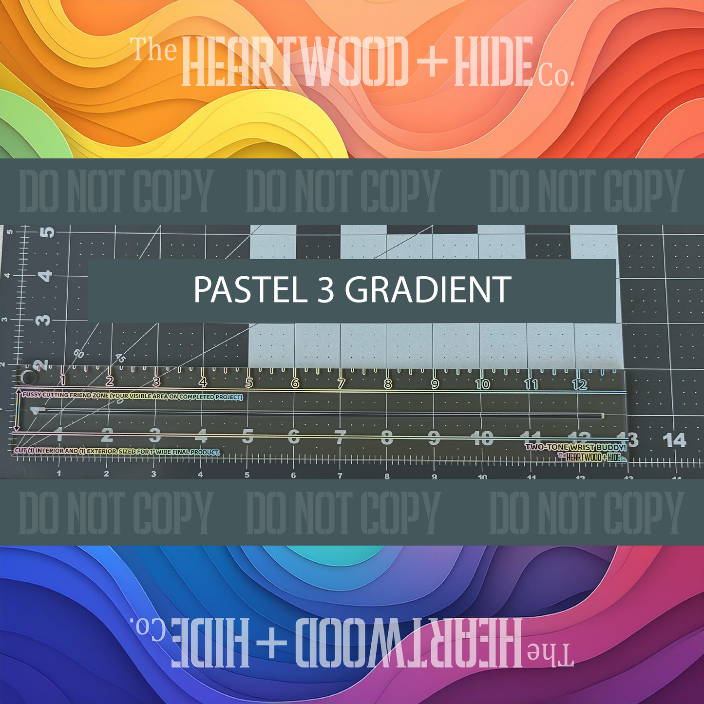 The 1" Two-Tone Wrist Buddy - A Heartwood + Hide Acrylic Template