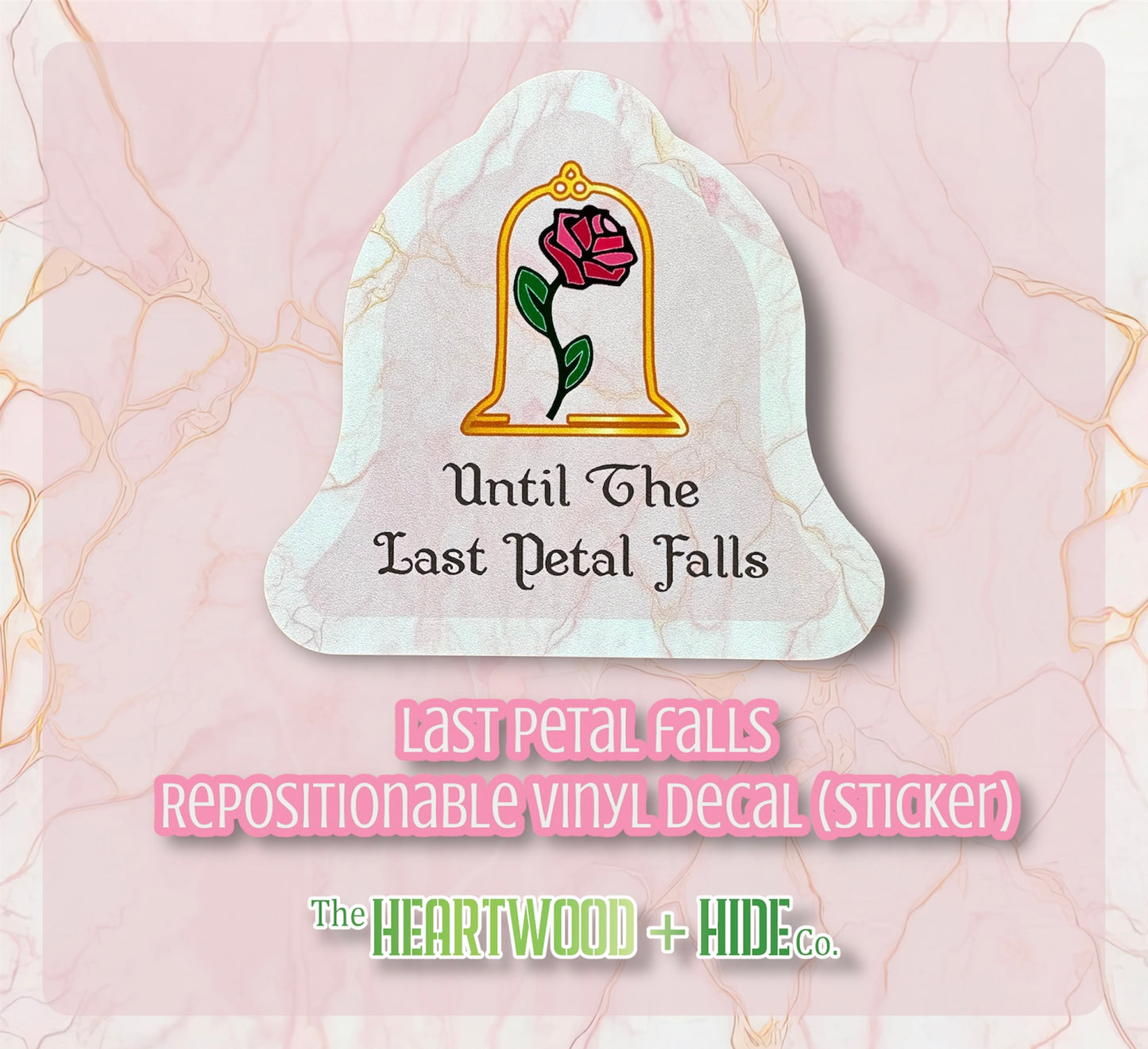 "Last Petal Falls" - Repositionable Vinyl Decal (Sticker)