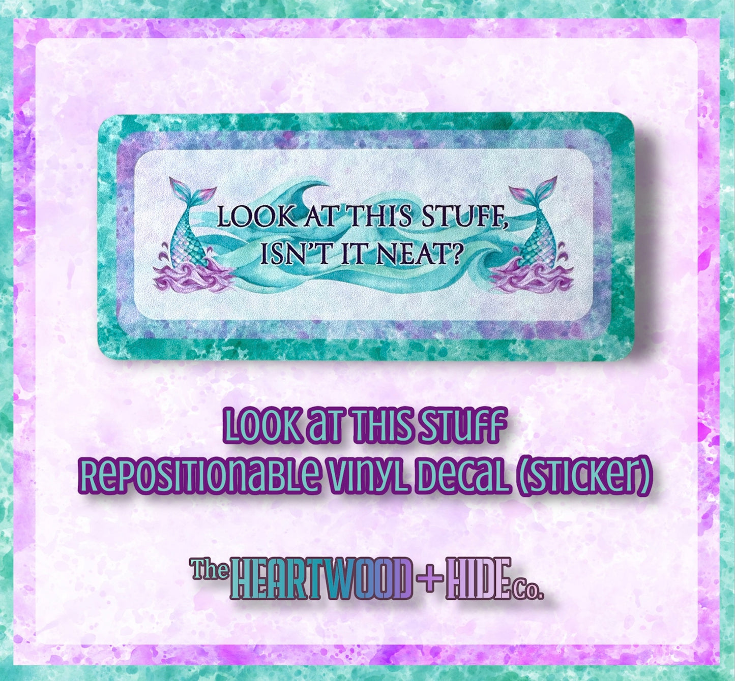 "Look At This Stuff" - Repositionable Vinyl Decal (Sticker)