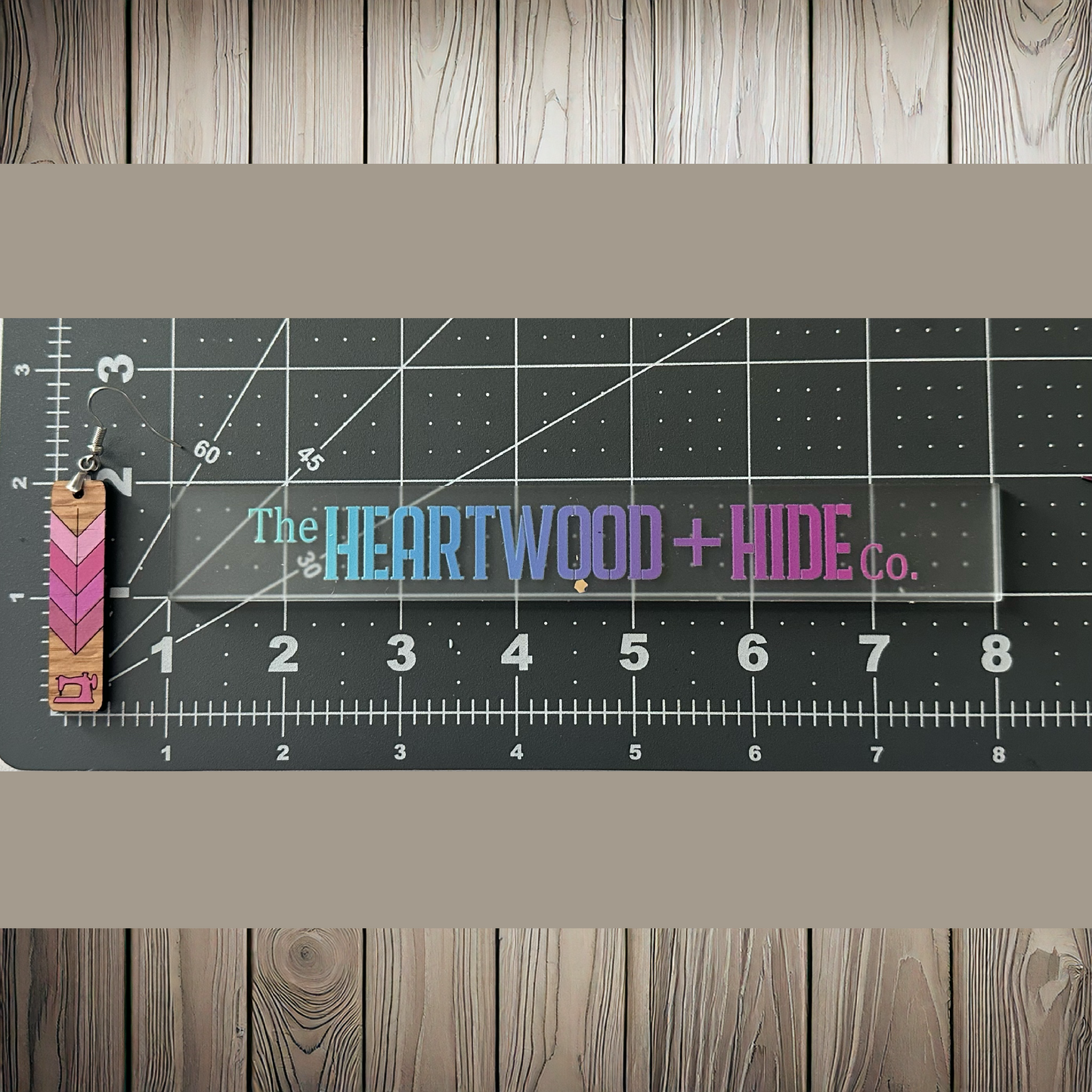 Hand Painted Wooden Earrings - Assorted Colorways 2