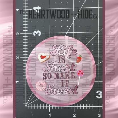 "Make It Sweet" - Repositionable Vinyl Decal (Sticker)