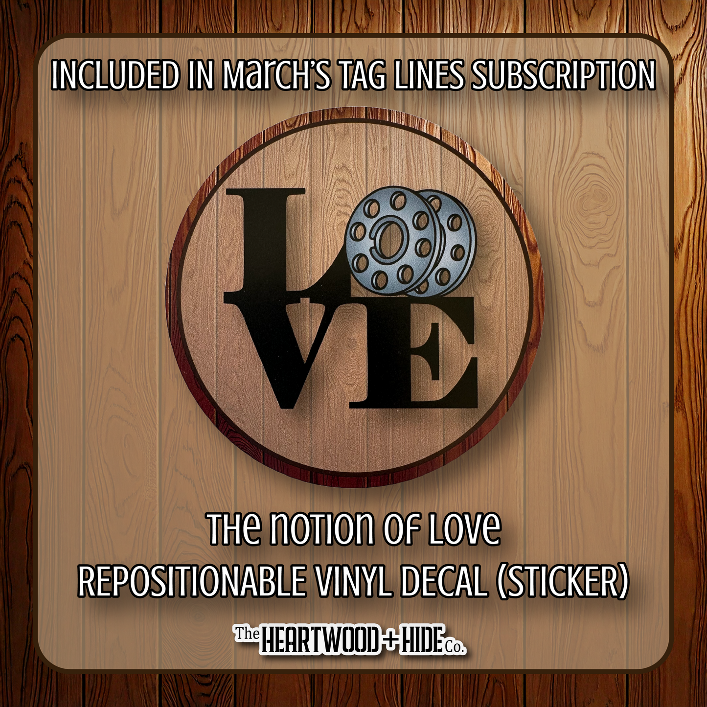 "The Notion Of Love" - Repositionable Vinyl Decal (Sticker) [TL '25 March]