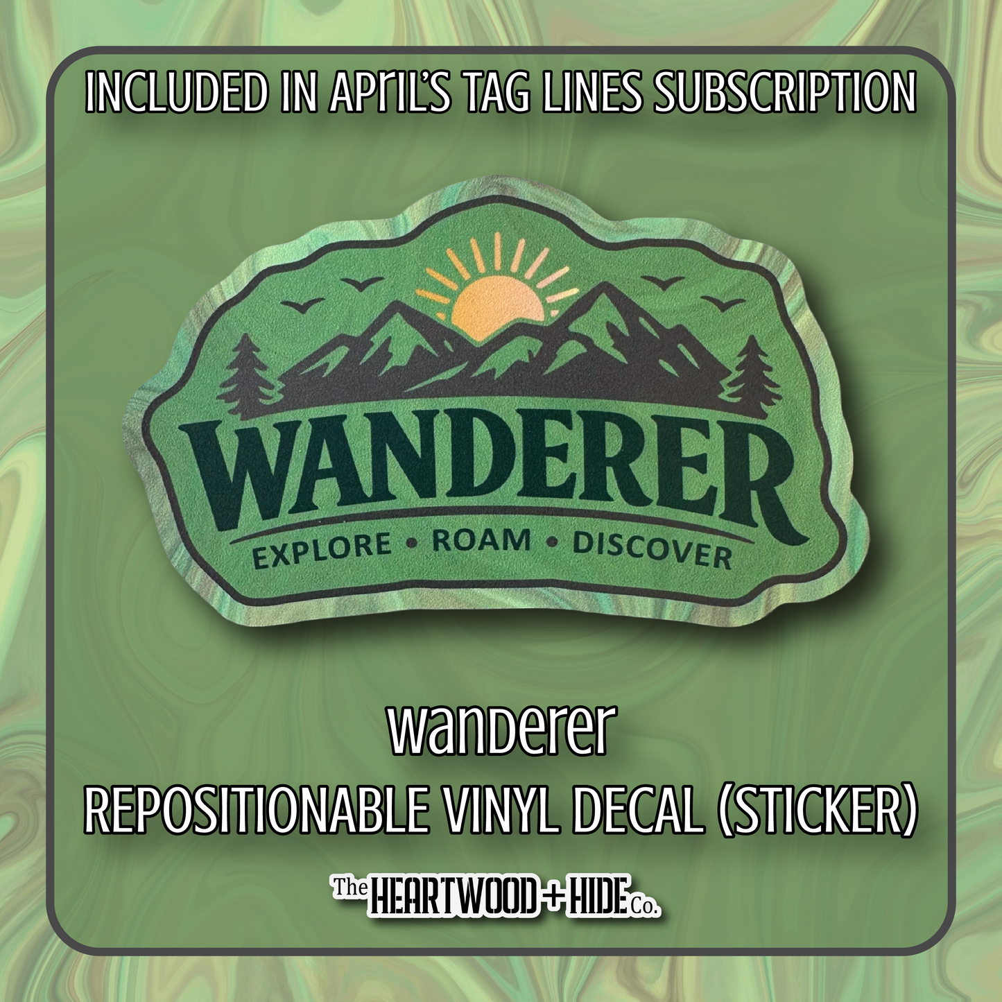 "Wanderer" - Repositionable Vinyl Decal (Sticker) [TL '26 April]
