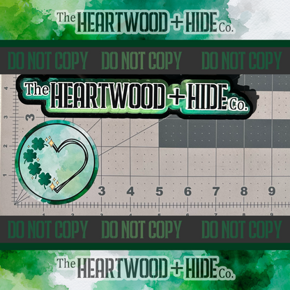 "Clover Hearts" - Repositionable Vinyl Decal (Sticker) [TL '26 February]