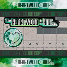Load image into Gallery viewer, "Clover Hearts" - Repositionable Vinyl Decal (Sticker) [TL '26 February]
