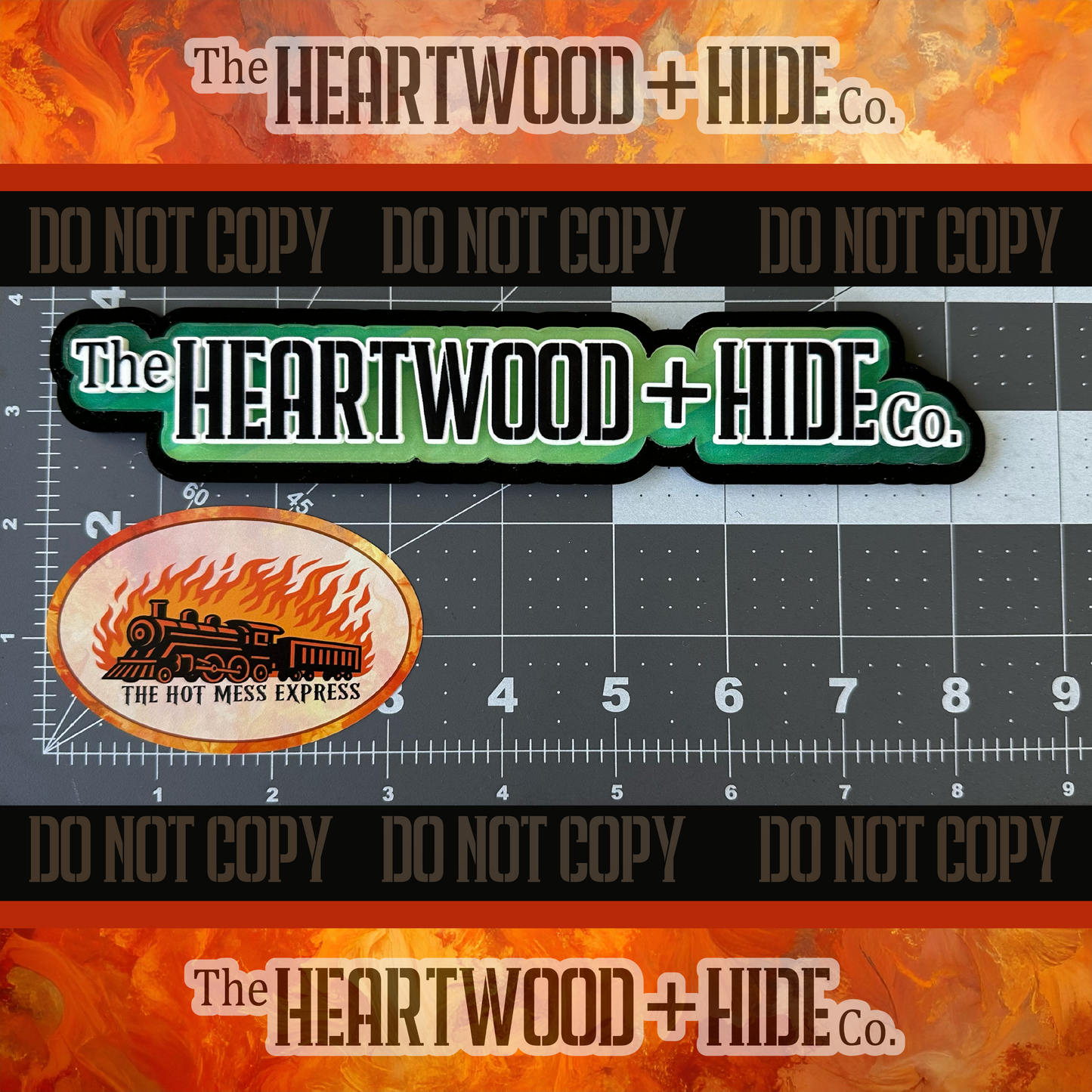 "The Hot Mess Express" - Repositionable Vinyl Decal (Sticker) [TL '25 June]