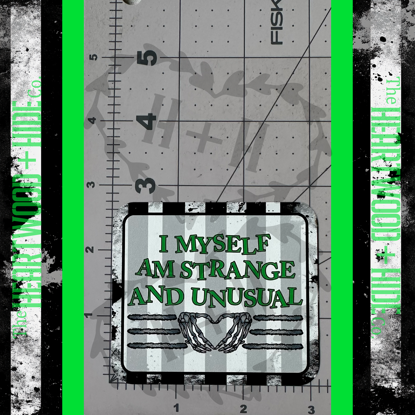 "Strange & Unusual" - Repositionable Vinyl Decal (Sticker) [TL August]