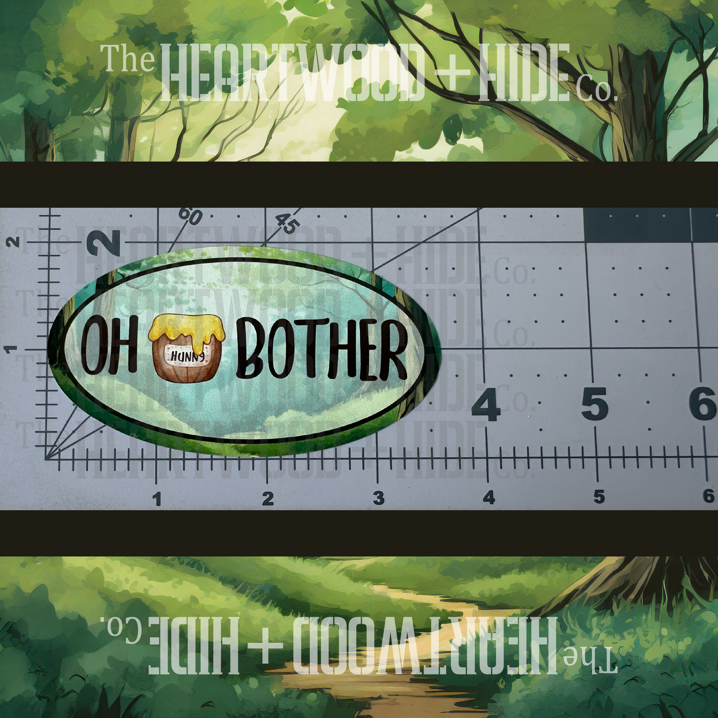 "Oh Bother" - Repositionable Vinyl Decal (Sticker) [TL April]