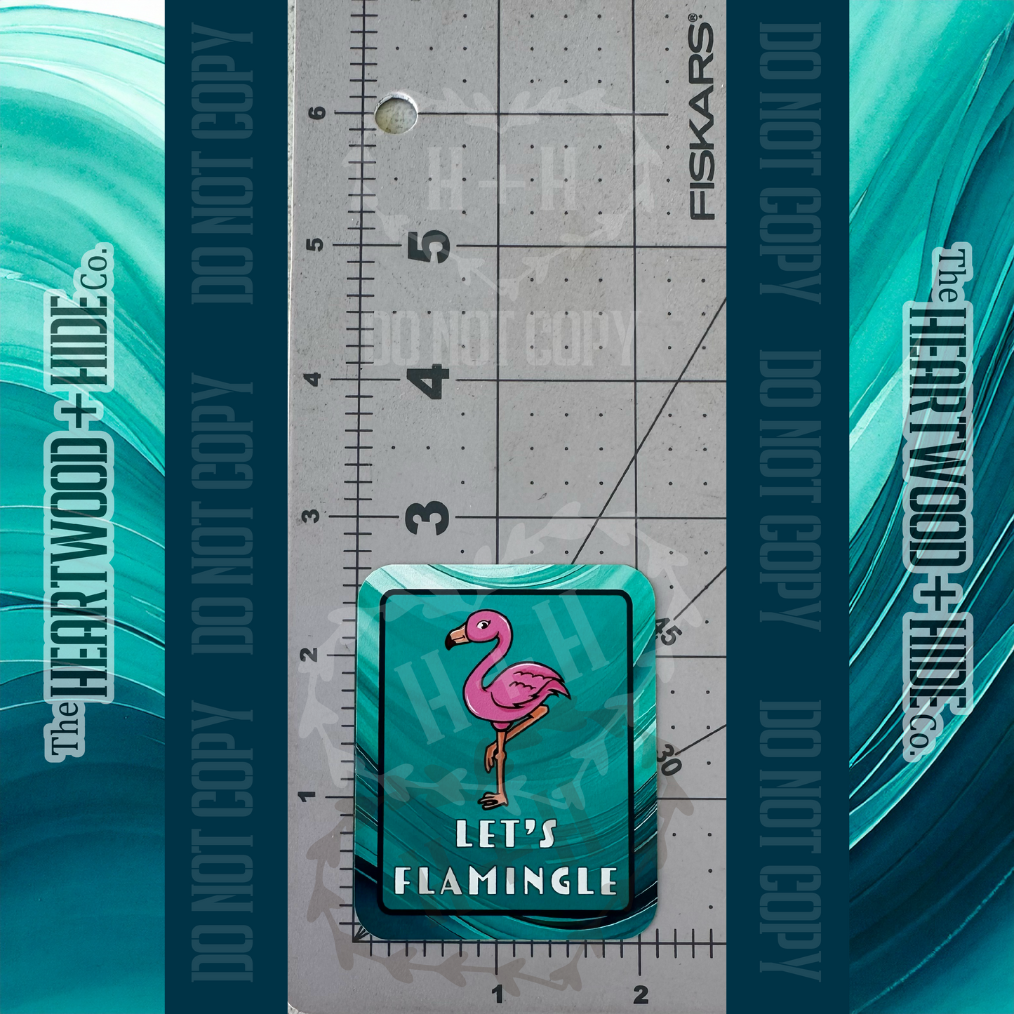"Let's Flamingle" - Repositionable Vinyl Decal (Sticker) [TL '25 March]