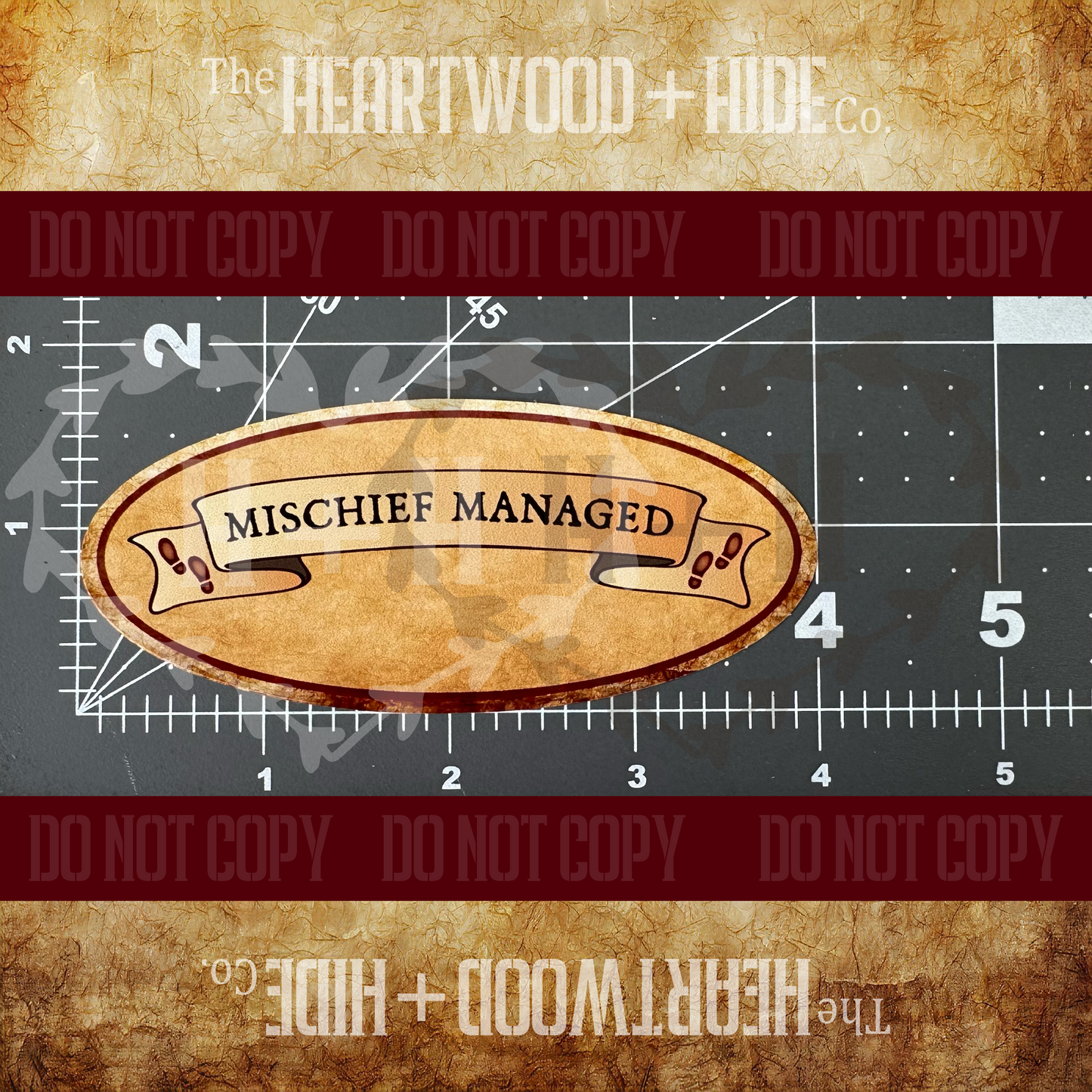 "Mischief Managed" - Repositionable Vinyl Decal (Sticker) [TL December]