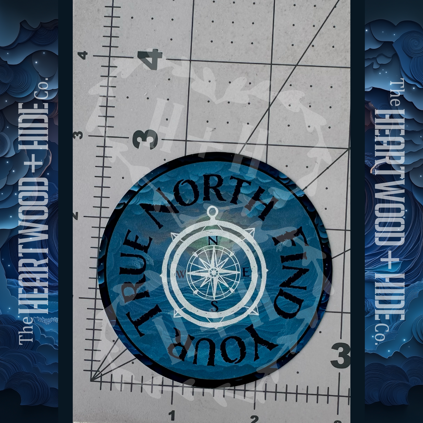 "Find Your True North" - Repositionable Vinyl Decal (Sticker) [TL August]